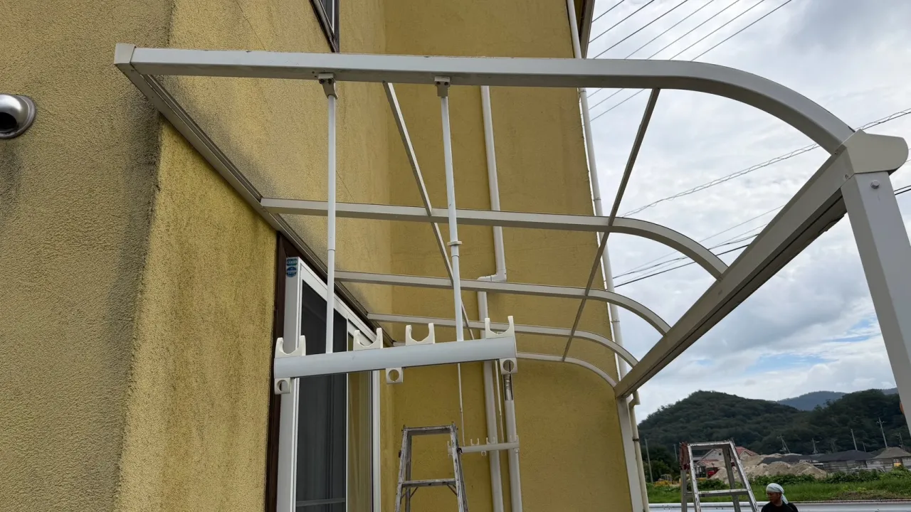 テラス屋根取り外し