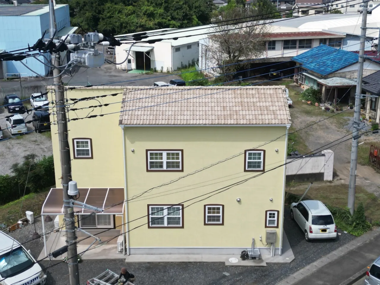 【足利市】I様邸 外壁のひび割れと汚れを超低汚染遮熱塗料で再生!